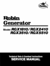 Thumbnail Subaru Robin Generators Technician / Service Manual