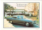 Thumbnail HOLDEN HQ STATESMAN DEVILLE ASSEMBLY ANDFACTORY PARTS GUIDE