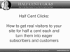 Thumbnail How to get real visitors to your site for half a cent