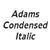 Thumbnail AdamsCondensed Italic