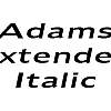 Thumbnail AdamsExtended Italic