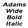 Thumbnail AdamsWide BoldItalic Thumbnail AdamsWide BoldItalic