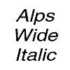 Thumbnail AlpsWide Italic