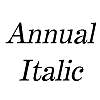 Thumbnail Annual Italic
