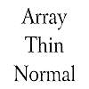Thumbnail ArrayThin Normal Thumbnail ArrayThin Normal