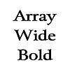 Thumbnail ArrayWide Bold Thumbnail ArrayWide Bold