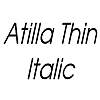 Thumbnail AtillaThin Italic