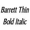 Thumbnail BarrettThin BoldItalic