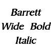 Thumbnail BarrettWide  BoldItalic