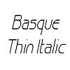 Thumbnail BasqueThin Italic Thumbnail BasqueThin Italic