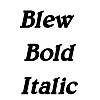 Thumbnail Blew  BoldItalic
