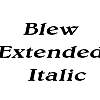 Thumbnail BlewExtended   Italic