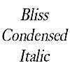 Thumbnail BlissCondensed Italic Thumbnail BlissCondensed Italic