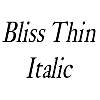 Thumbnail BlissThin Italic