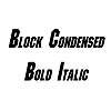 Thumbnail BlockCondensed BoldItalic