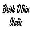 Thumbnail BriskDThin Italic Thumbnail BriskDThin Italic