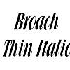 Thumbnail BroachThin Italic