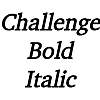 Thumbnail Challenge BoldItalic