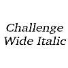 Thumbnail ChallengeWide Italic