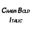 Thumbnail Chasm BoldItalic