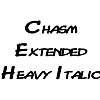 Thumbnail ChasmExtendedHeavy Italic