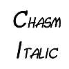 Thumbnail Chasm Italic