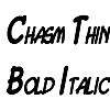 Thumbnail ChasmThin BoldItalic