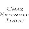 Thumbnail ChazExtended Italic Thumbnail ChazExtended Italic