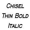 Thumbnail ChiselThin BoldItalic Thumbnail ChiselThin BoldItalic