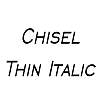 Thumbnail ChiselThin Italic Thumbnail ChiselThin Italic