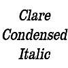 Thumbnail ClareCondensed Italic