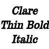 Thumbnail ClareThin BoldItalic