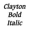 Thumbnail Clayton BoldItalic