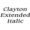Thumbnail ClaytonExtended Italic
