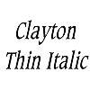 Thumbnail ClaytonThin Italic