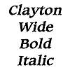 Thumbnail ClaytonWide BoldItalic