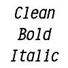 Thumbnail Clean BoldItalic