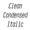 Thumbnail CleanCondensed Italic