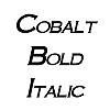 Thumbnail Cobalt BoldItalic Thumbnail Cobalt BoldItalic