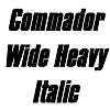Thumbnail CommadorWideHeavy Italic
