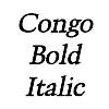 Thumbnail Congo BoldItalic