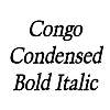 Thumbnail CongoCondensed BoldItalic