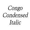 Thumbnail CongoCondensed Italic