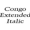 Thumbnail CongoExtended Italic Thumbnail CongoExtended Italic