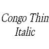 Thumbnail CongoThin Italic Thumbnail CongoThin Italic