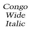 Thumbnail CongoWide Italic Thumbnail CongoWide Italic