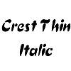 Thumbnail CrestThin Italic