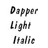 Thumbnail DapperLight   Italic