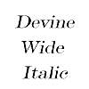 Thumbnail DevineWide Italic Thumbnail DevineWide Italic