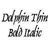 Thumbnail DolphinThin BoldItalic Thumbnail DolphinThin BoldItalic